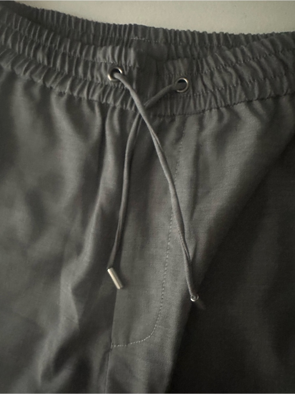 The Kooples Flat Soft Grey Wool Jogger Pants NWT US 36 FR 46 - Picture 4 of 12